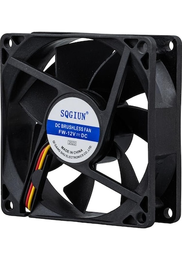 Ayt Powermaster Ic-216 Fırçasız Dc Fan 80x80x25mm 12 Volt 3 Pin 8x82.5 Cm Soğutucu Fan