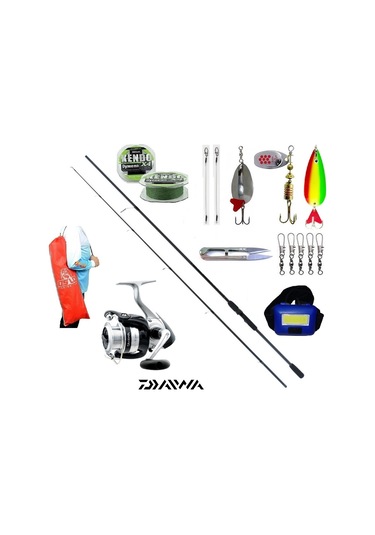 Double Black 210cm 20-40g Daiwa 4000b Turna Spin Olta Takımı Seti