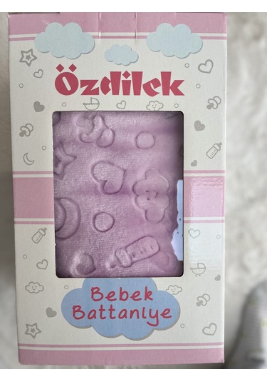 Embos Peluş Bebek Battaniyesi 100 X 120 Lila