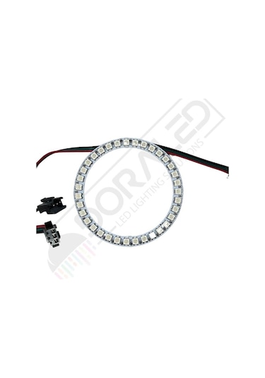 Doraled WS2812B ARGB Magic Matrix Ekran 5V Dijital Yuvarlak Pixel 35 Led Halka 96 x 77 MM