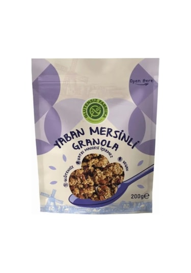 Glutensiz Fabrika Yaban Mersinli Karabuğday Granola 200 Gr
