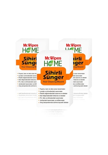 Mr. Wipes Sihirli Sünger 3 Adet