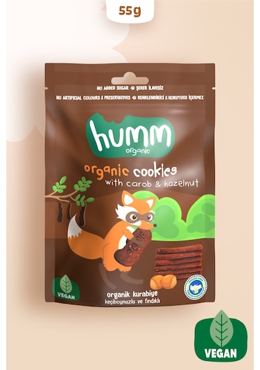 Humm Organik Keçiboynuzlu Fındıklı Kurabiye 55 G