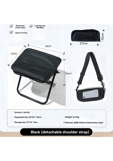 Moveevo Kırmızı Taşınabilir Dış Mekan Sandalyesi - Folding Outdoor Oturak, Çadır, Balıkçılık, Hiking İçin El Çantası Stili İyileştirilmiş Dayanıklı Masaüstü Kırmızı