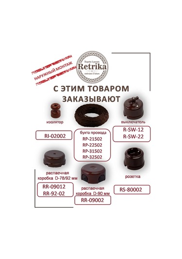 Retrika Sıra Dağıtım Kutusu Seramik Retro 92 Mm 297914657
