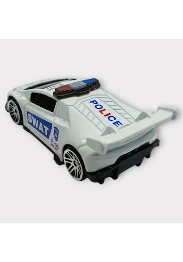 Metal Mini Polis Arabası 8 Cm - Polis - 3 Lisinya