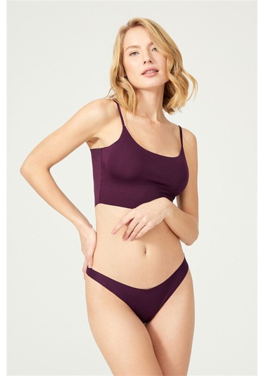 Basic Lazer Kesim Tanga Külot 7'li Paket - 2 Renkli-5 Çok Renkli