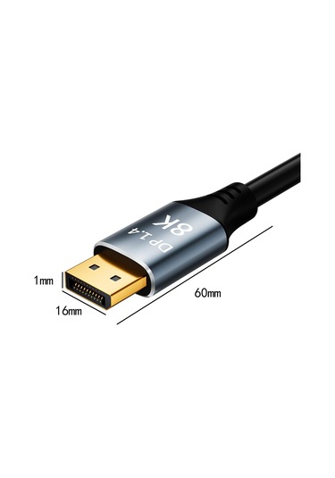 Homyl 8k Dp Kablo 3 Metre Kurulumu Kolay Erkekten Erkeğe Sağlam
