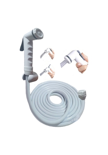 Plasyay Tekne ve Karavan Yıkama Duş Şattaf Başlıklı Set 5 Metre