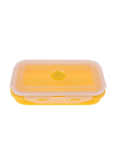 Homyl Katlanır Silikon Öğle Yemeği Kutusu Kase Bento 540ml-sarı 540ml Sarı Çok Renkli