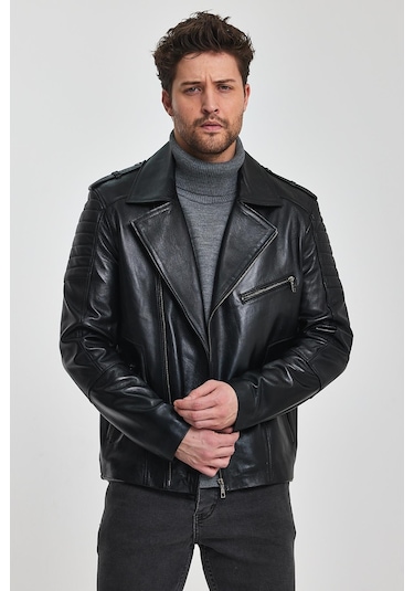 Rob Siyah Deri Mont 001