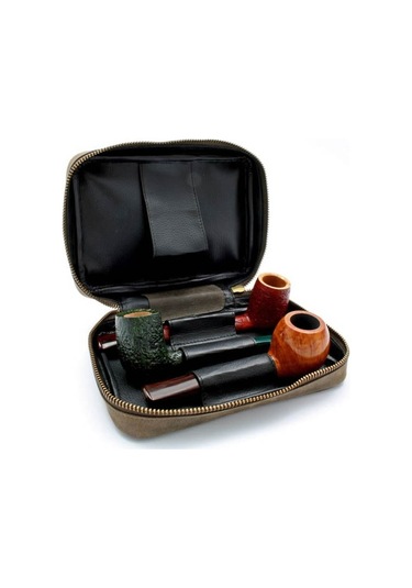 Rattray's Peat Pipe Bag 2 Kahve Deri Pipo Çantası 131550