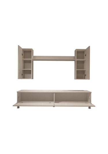 Decoraktiv Eko 5d Slm Std Krom Ayaklı Tv Ünitesi Tv Sehpası Beyaz