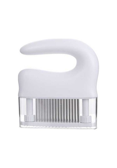 Primepickings Paslanmaz Çelik Kaburga Kırıcı 48-pin, Beyaz, Ev Mutfak İğnesi Beyaz