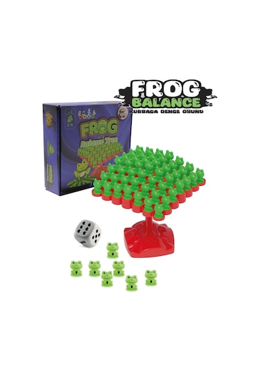 Eğitici Oyuncak Kurbağa Ağacı Denge Oyunu / Frog Balance Tree