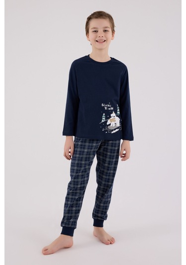 Arnetta Erkek Çocuk Lacivert Pijama Takımı 5274-48490 Lacivert