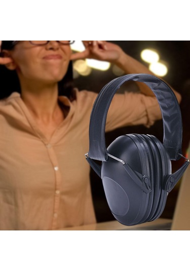 Homyl Kulak Kapakları Çim Biçme Uyku Ofisi Için Siyah