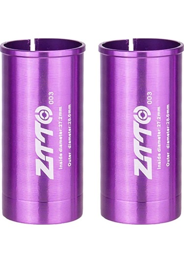 Sones 27,2-28,6 Mm 003 2 Adet Ztto Bisiklet Sele Borusu Dönüşüm Manşonu Redüktör Kapağı Mor