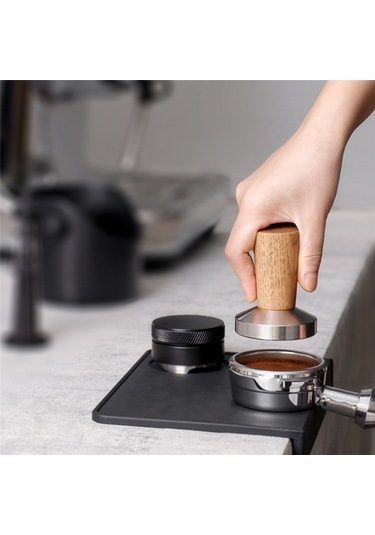 Coffee Tamper Espresso Damgası: Coffee Tamper Gerçek Ahşap Saplı, 58mm Diğer