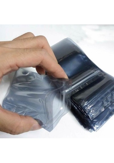 Kilitli Antistatik Poşet 10x15cm 100 Adet Şeffaf Su Toz Geçirmez Koruyucu Esd Metalize Torba Çanta