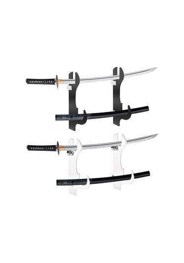 Sones Akrilik Samuray Kılıcı Ve Kını Tutucu Siyah