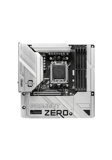 MSI B650M Project Zero AMD B650 7600 MHz (OC) DDR5 Soket AM5 mATX Anakart