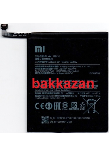 Xiaomi Mi8 Lite Mi8Lite Bm3J Batarya Pil