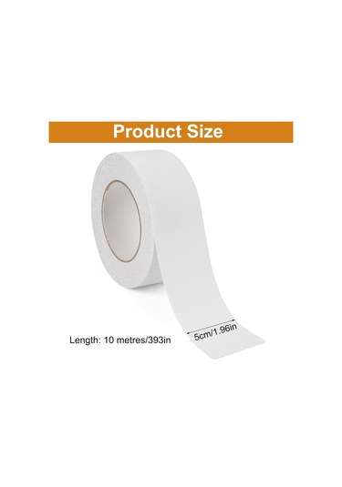 Moveevo Pvc Mat Kaplama Merdiven Bandı, 50mmx10m Şeffaf, Kayma Engeli, Dayanıklı, Yoğun Kullanım, Ev/ofis Uygulamaları