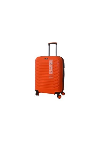 Hotowa Gold Pp Valiz 8012 Turuncu Tsa Kilitli Büyük Boy