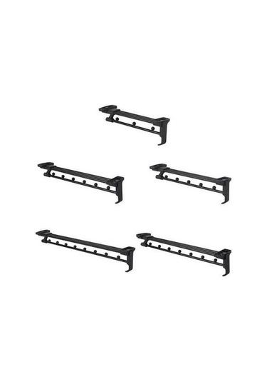 Tongxida Y02 Rayı Push-pull İnç Elbise Donanımı Boncuklu Asma Dolap Çubuk 3 10 Qn Gümüş Gümüş