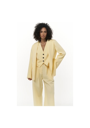 Mai Studios Co. Kaylee Sarı Blazer Sarı