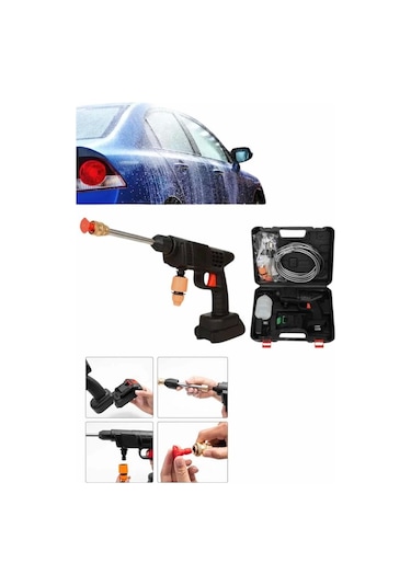 Bahçe Sulama Tabancası Makinesi Yüksek Basınçlı Akülü Yıkama Makinesi