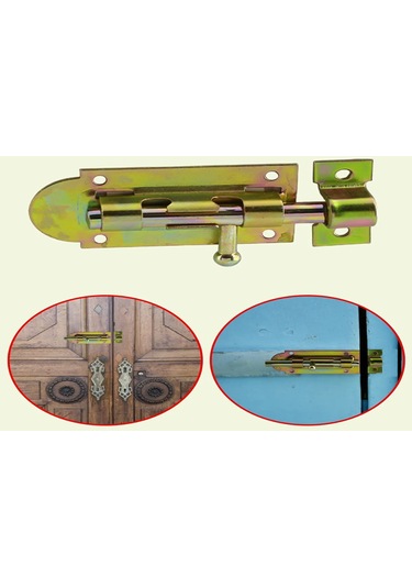 Metal Mavzer Sürgü / Kapı Pencere Dolap Emniyet Kilidi No:4