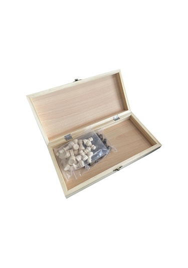 Ruicoo Taşınabilir Katlanır Ahşap Satranç Takımı - Dayanıklı Ve Renkli Tasarım, 29x29 Cm