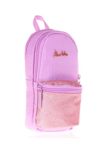 Kaukko Magical Junior Bag Kalem Çantası Simli Lila K2477