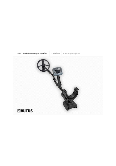 Rutus Atrex Dedektör 28 Cm Siyah Başlıklı Paket