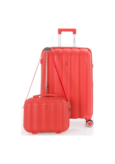 Mçs Polipropilen 2li Valiz Seti Orta & Makyaj V305 S21yy1000074-set 00022 Mercan