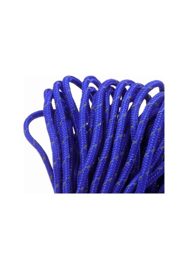 Pazly 20m Yansıtıcı Kamp İpi - 55kg Dayanıklı, 7 Renk, Çadır/gölgelik İçin Mavi Mavi