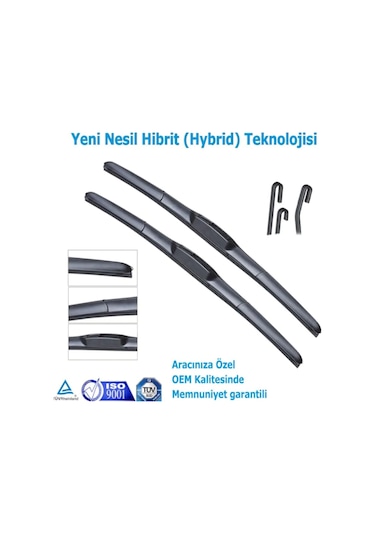 Toyota Corolla Uyumlu Hibrid Silecek Takımı 2007