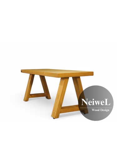 Neiwel Garden Nua Doğal Ahşap Bank Ahşap