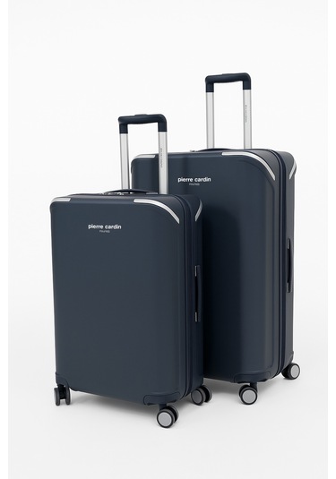 Pierre Cardin Büyük Ve Orta Boy 2'li Set %100 Polipropilen Valiz Lacivert 04pc7090 Lacivert