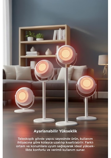 Torima HT-101 800 W Ayaklı Isıtıcı Fan