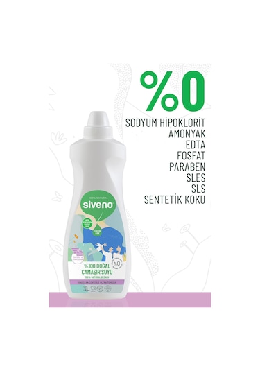 Siveno %100 Doğal Çamaşır Suyu Bitkisel Lavanta Çay Ağacı Tüm Yüzey ve Kumaşlarda 700 ML