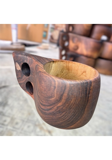 Ahşap Ceviz Ağacı Kuksa 16x8x7 Cm.