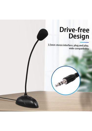 Xindoker "profesyonel Masaüstü Mikrofon - 3.5mm Girişli, Konferans Ve Sohbet İçin Net Ses Kalitesi"