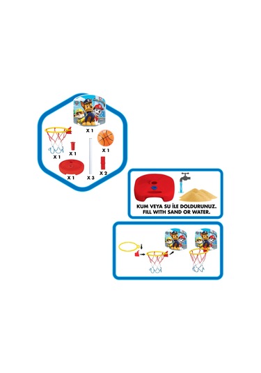 Fen Toys Paw Patrol Küçük Ayaklı Basketbol Set 03879