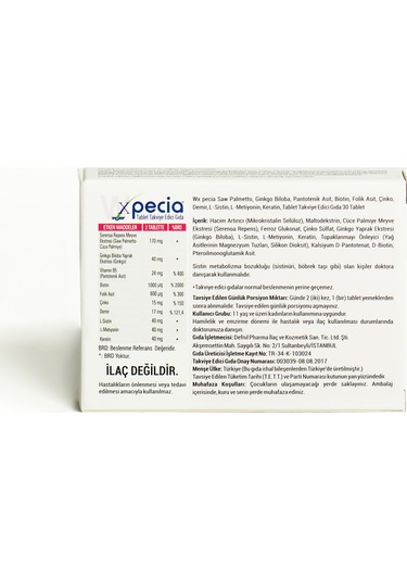Xpecia Kadın 30 Tablet