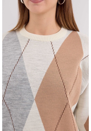 Gabria Baklava Desen Kazak Gri