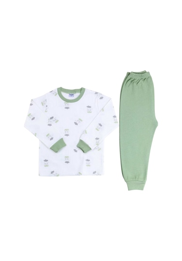 Sebi Bebe Paraşüt Pijama Takım 9159 Yeşil