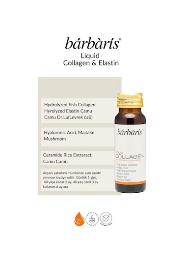 Barbaris Liquid Collagen 50 ML 10  Adet
